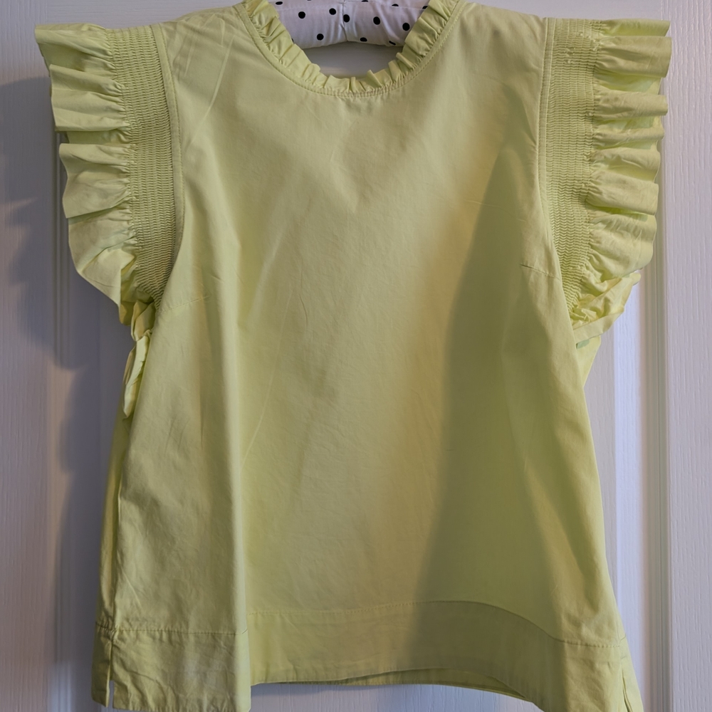 Yellow Green 💚 Ruffled Top